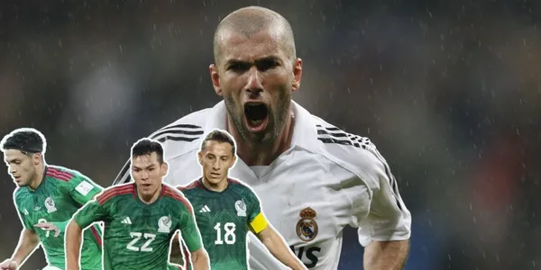 Revelan al único jugador del Tri que intercambio la playera con Zinedine Zidane