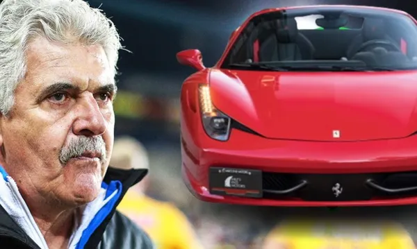 Ricardo Ferretti junto a un coche de la marca Ferrari (Fuente: Tork)