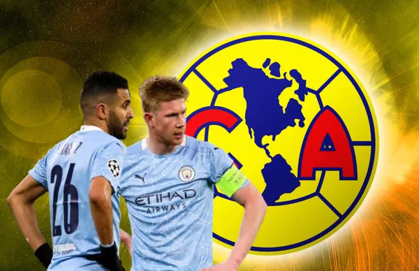 Riyad Mahrez y Kevin de Bruyne/Foto Wallpapers.com