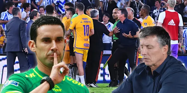 Robert Dante Siboldi insultando a César Ramos tras el Monterrey vs. Tigres / Foto: diario Marca