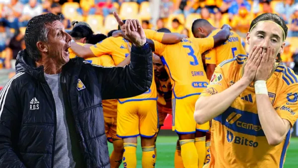 Robert Dante Siboldi, Marcelo Flores y jugadores de Tigres Foto: Esto