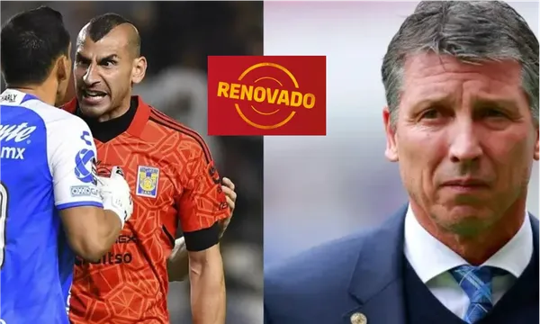 Robert Dante Siboldi y Nahuel Guzmán en campo de juego / El Futbolero