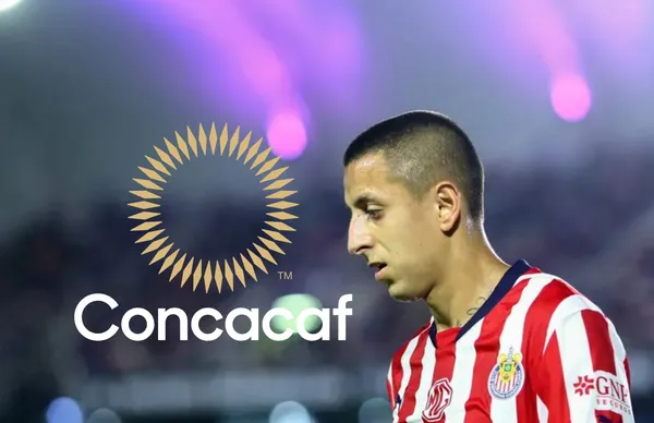Roberto Alvarado y logo de CONCACAF/ Foto Getty.
