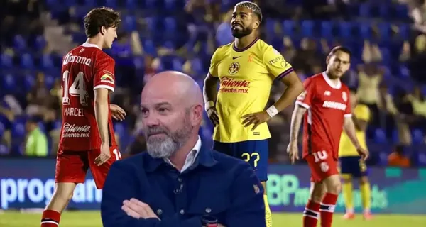 Rodrigo Aguirre se lamenta una oportunidad de gol a favor del América (Fuente: Mexsports)