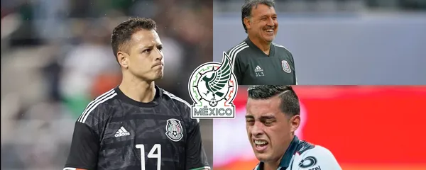 Rogelio Funes Mori salió de cambio por lesión y Martino ya tomó una determinación sobre Javier Hernández.