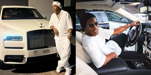 Ronaldinho gaucho de manejar un Rolls-Royce en su mejor momento ahora el coche que maneja en su retiro