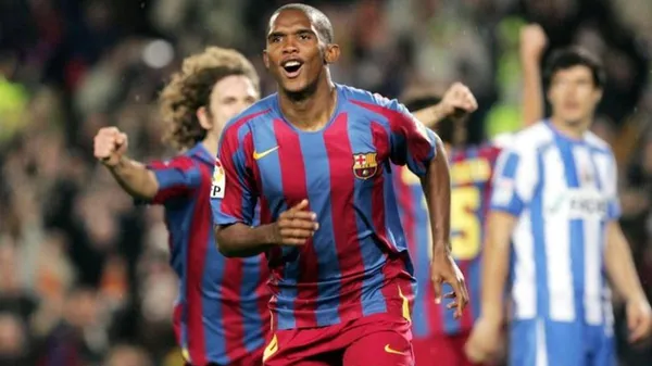 Samuel Eto´o con la camiseta del Barcelona (Foto: FB Barcelona).