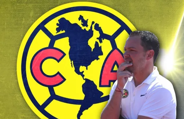 Santiago Baños y escudo del América/ Foto ESPN.