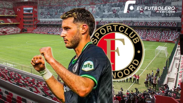 Santiago Giménez anota dos goles / Foto: Especial.