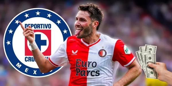 Santiago Giménez celebrando gol con Feyenoord. Foto: Football Transfers.