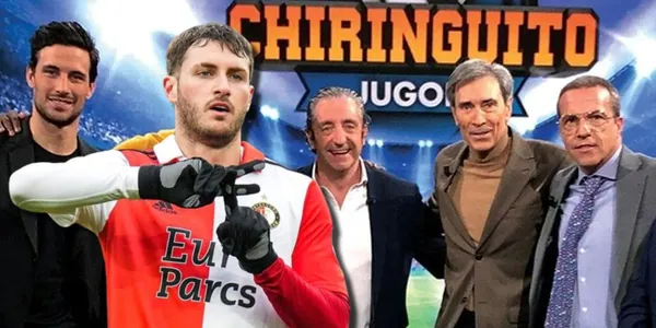 Santiago Giménez está en España y El Chiringuito lo abordó para preguntarle sobre el Real Madrid, mira su reacción