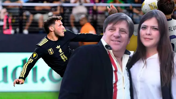Santiago Giménez; Miguel Herrera y Mishell Herrera