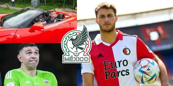 Santiago Giménez y el humilde coche que tiene mientas el Dibu ostenta un Ferrari de 328 mil euros