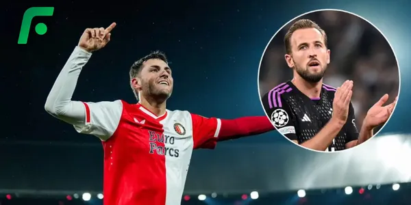 Santiago Giménez y Harry Kane (Fuente: Antena 2)