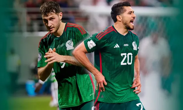 Santiago Giménez y Henry Martín en la selección mexicana (Fuente: Medio Tiempo)