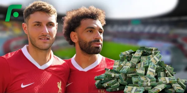 Santiago Giménez y Mohamed Salah en Liverpool (Fuente: GROK)