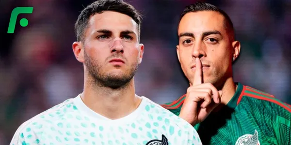 Santiago Giménez y Rogelio Funes Mori en la Selección Mexicana (Fuente: MEXSPORT)