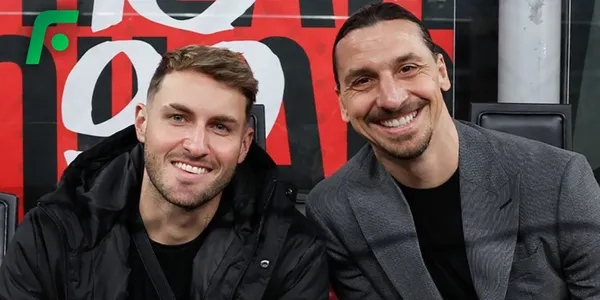 Santiago Giménez y Zlatan Ibraimovic (Fuente: Instagram de AC Milan)