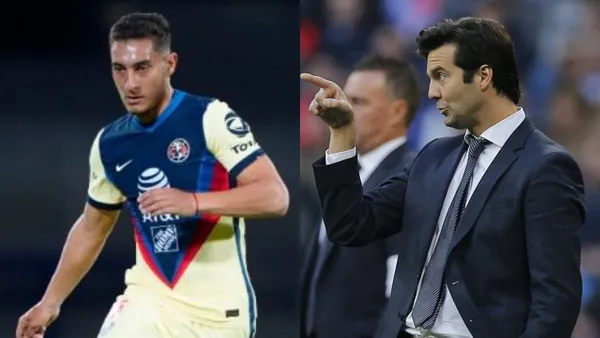 Santiago Solari no quedó contento con la defensa del Club América y esta fue su reacción en el gol que recibieron.