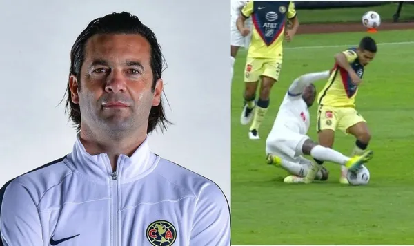 Santiago Solari y su reacción en contra de un jugador que fue a dañar y no a jugar al fútbol. Lo puso en su lugar.