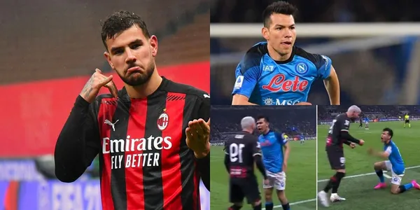 Se fueron a los empujones en el Milán vs Napoli, ahora revelan lo que dijo Theo Hernández sobre Lozano