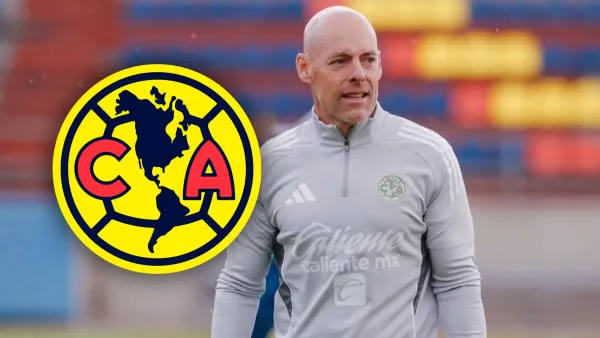 Sean Edmund Buckley durante el entrenamiento del América