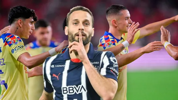 Segio Canales y jugadores del Club América (Foto: MEXSPORT)