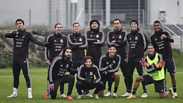 Selección de Futbol de México en entrenamientos (Foto: Cancha)