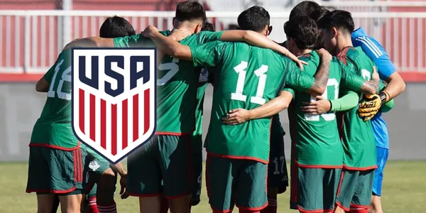 Selección Mexicana juvenil previo a un encuentro amistoso