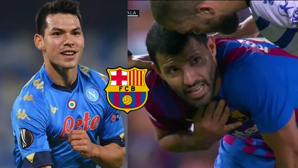 Sergio Agüero podría quedar relegado del FC Barcelona y el cuadro culé saldría en busca de un nuevo delantero ¿Oportunidad para Hirving Lozano?
