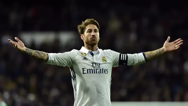 Sergio Ramos con la camiseta del Real Madrid. (Foto: Antena 2)