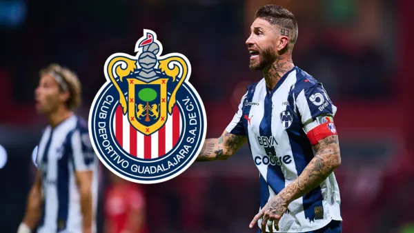Sergio Ramos durante el partido de Rayados ante Toluca