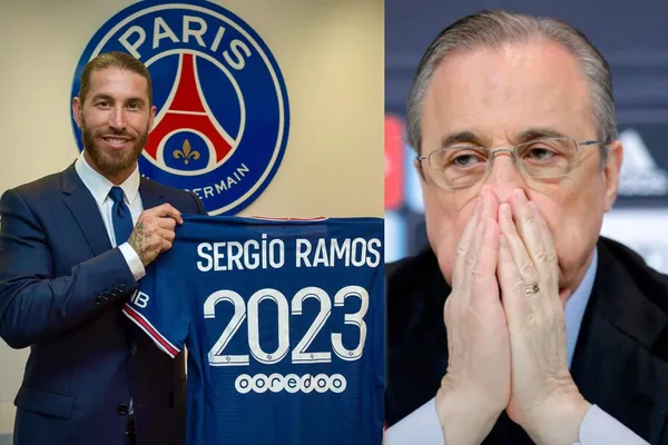 Sergio Ramos no se olvidó de Florentino Pérez y el Real Madrid en plena presentación con el PSG.