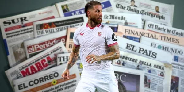Sergio Ramos no tuvo un regreso brillante al Sevilla y lo que dijo la prensa española sobre el zaguero