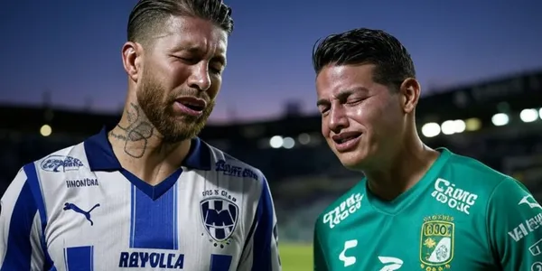 Sergio Ramos y James Rodríguez (Foto: GROK)