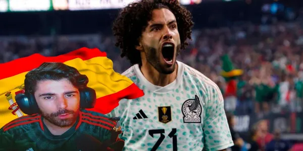 Siguen las reacciones, un youtuber español reaccionó al gol del Chino Huerta ante Australia