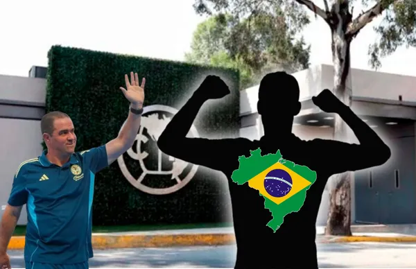 Silueta de futbolista y André Jardine/ Foto Bolavip.