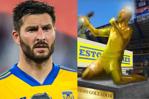 Tigres mandó a hacer una estatua para André-Pierre Gignac la misma que tiene un valor importante