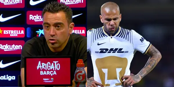 Tras ser borrado en Pumas, Xavi, DT del Barcelona, habló del caso de Dani Alves