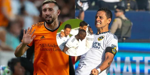 Tras ser vetado del Tri, así reacciona Javier Hernández al encontrarse con Herrera.