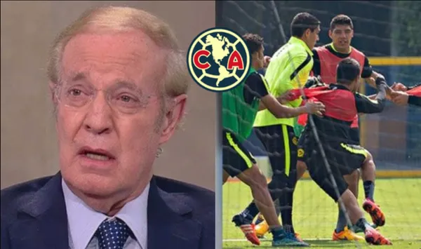 Un jugador de las Águilas del América retó y si llegó a los golpes con José Ramón Fernández y el comunicador no se pudo librar.