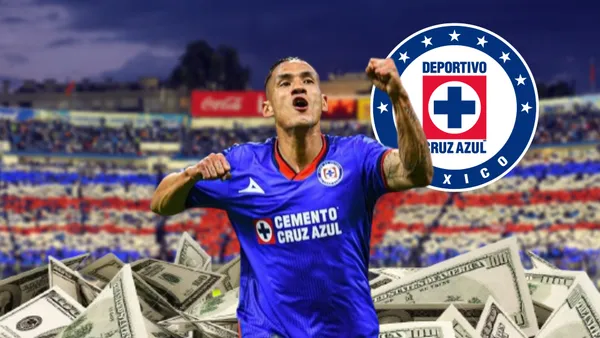 Uriel Antuna festejando un gol con Cruz Azul / Imagen: Excélsior