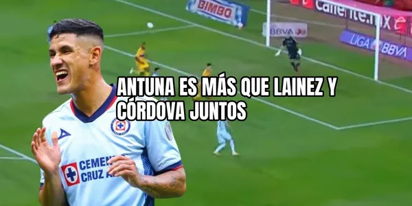 Uriel Antuna pone el gol que adelanta a Cruz Azul en el Volcán, mientras Tigres sigue sin encontrar claridad