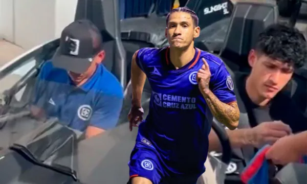 Uriel Antuna y el coche en el que apareció (Fuente: Captura el Chemin)