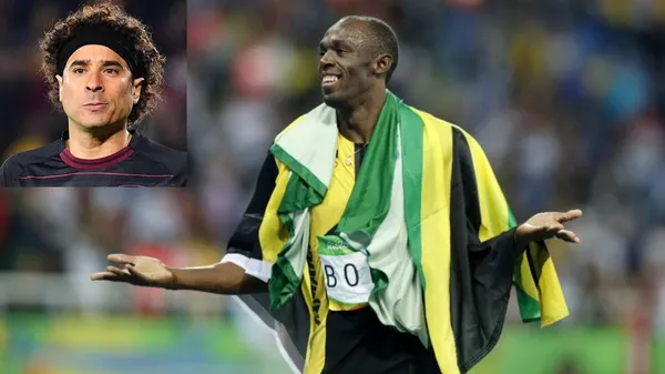 Usain Bolt Y Guillermo Ochoa (Foto: RÉCORD).