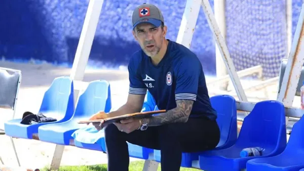 Vicente Sánchez durante entrenamiento en La Noria (Foto: IG de Vicente Sánchez)