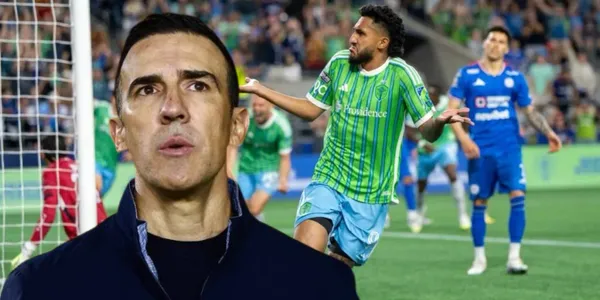 Vicente Sanchez en el Cruz Azul vs Seattle Sounders / FOTO FUTBOL TOTAL