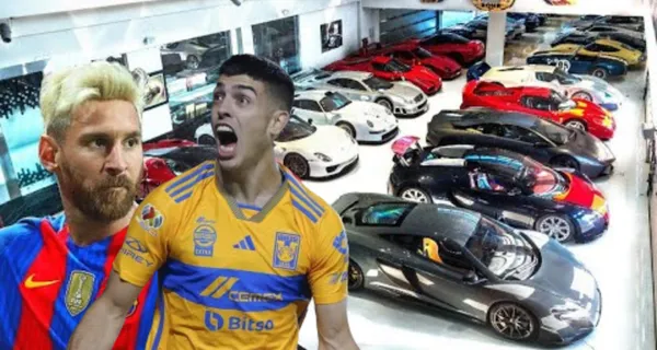 (VIDEO) El coche que usa Brunetta en Tigres, similar al de Lionel Messi