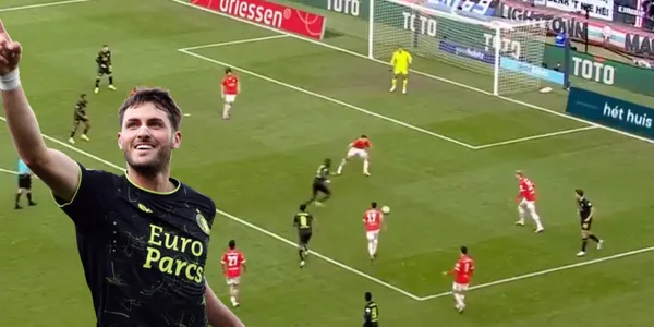 (VIDEO) Lo que dijo Santi Giménez segundos después de su gol ante el PSV