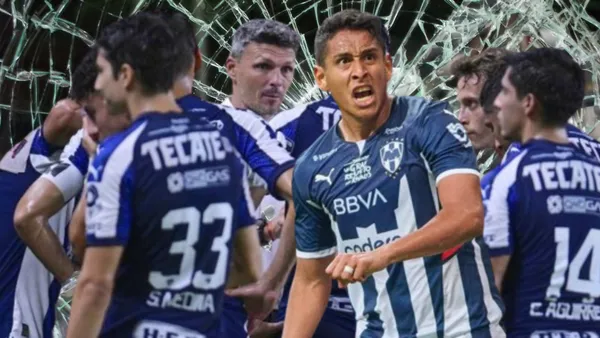 Vidrios rotos, jugadores de Rayados, Fernando Ortiz y Luis Romo/ Foto: ISASTUR